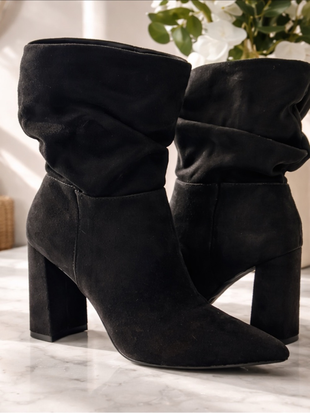Brand new Suede Booties.